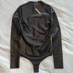 SKIMS faux leather bodysuit
